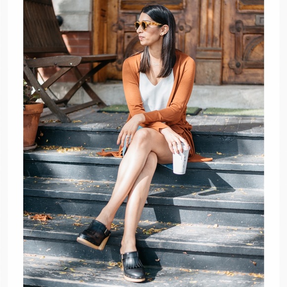 MADEWELL Kiltie Fringe Clog Heel Size 5.5 - Picture 2 of 12